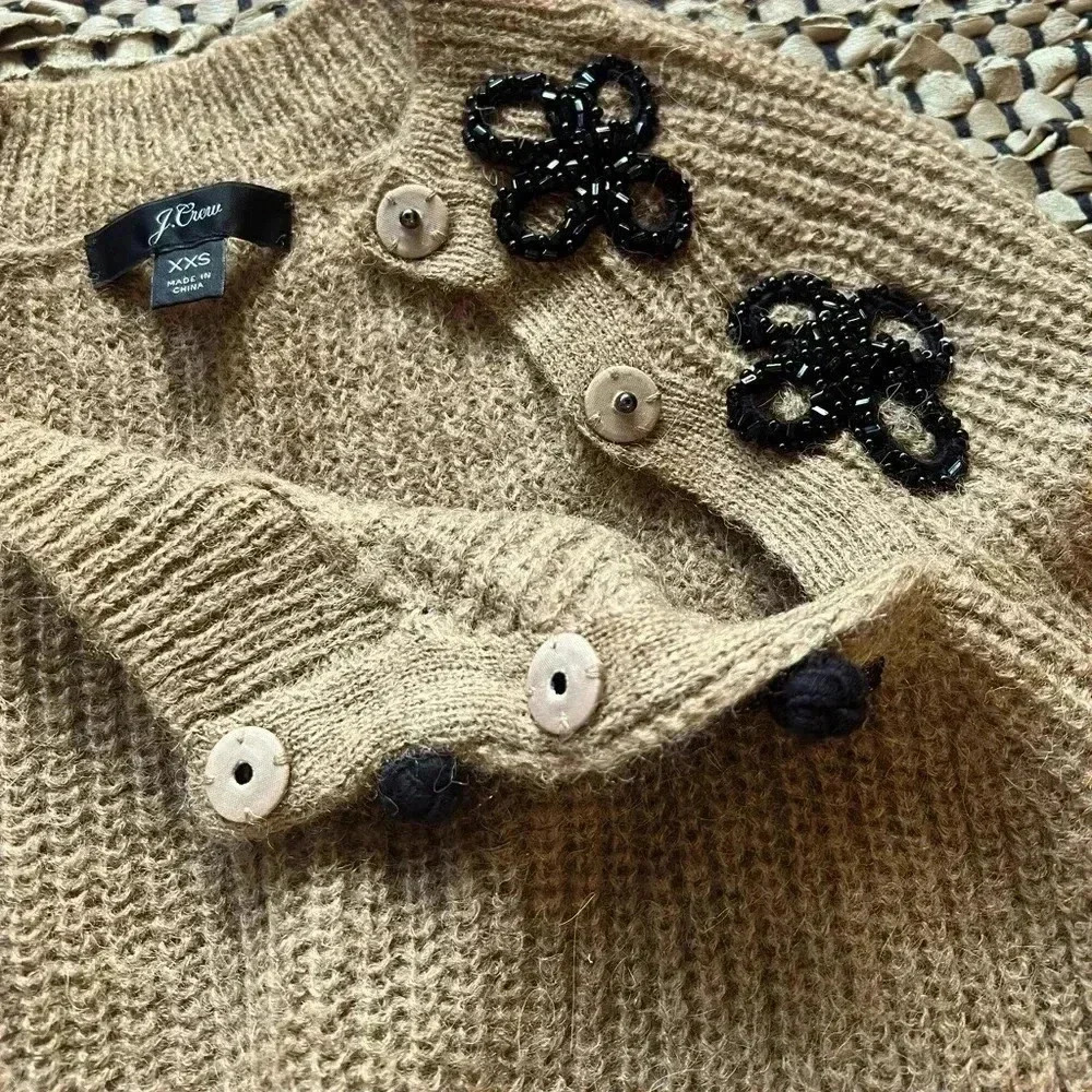 JCrew beaded alpaca blend sweater - Picture 2 of 5